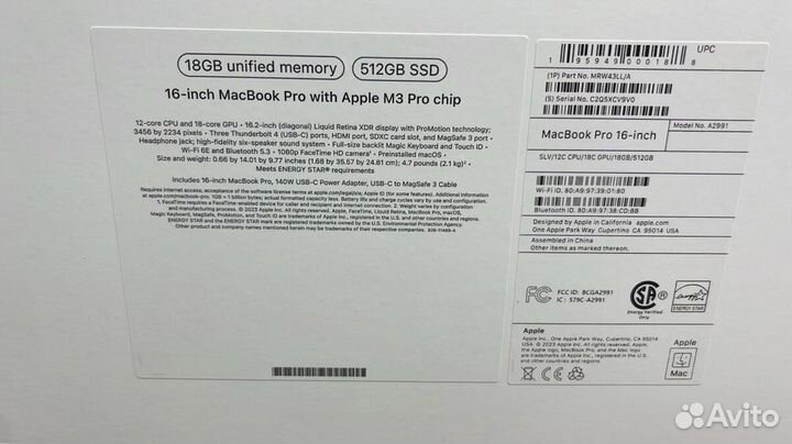 Macbook Pro 16 M3 Pro 18/512 AppleCare+ 2032