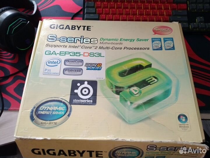 Материнка socket 775 + Intel E7200 core 2 duo