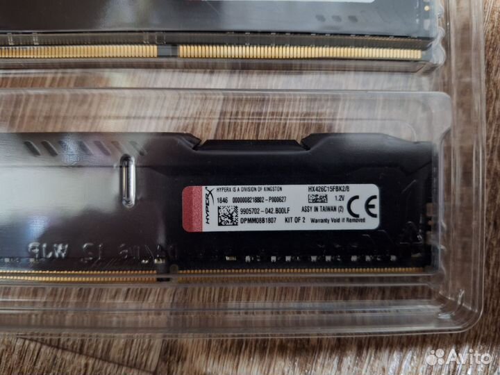 Оперативная память ddr4 hyperx fury 8gb
