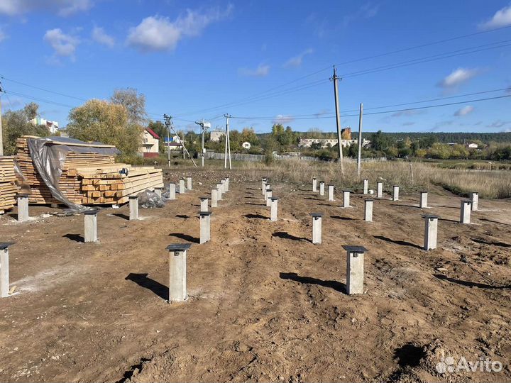 Забивной жб фундамент под каркасный дом