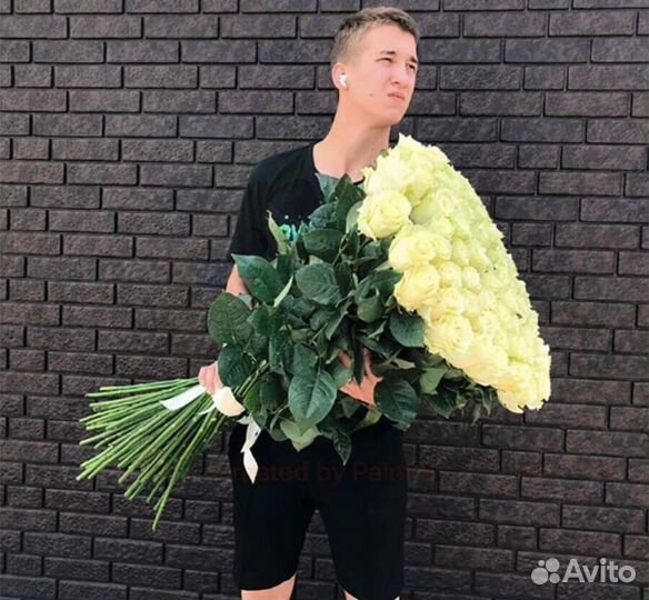 Белые розы гиганты