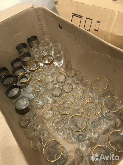 Рюмки бакалы фужеры вазы креманки салатницы кастрю