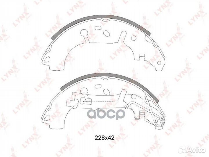 Колодки тормозные барабанные зад BS5900 LYN