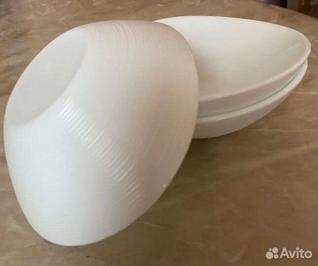 Набор из 3 тарелок с ассиметричными краями