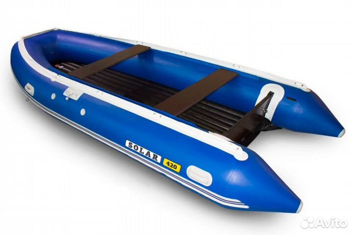 Лодка надувная solar 420 strela Jet тоннель