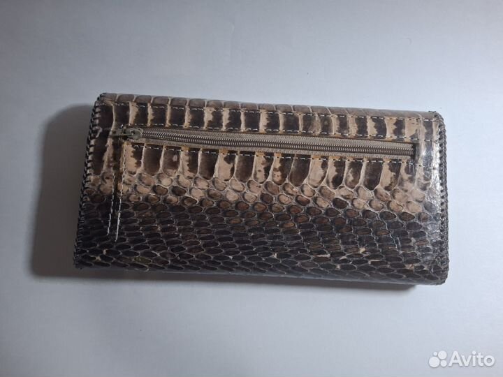Кошелек женский натуральная кожа кобра