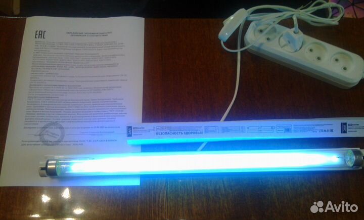 Бактерицидная кварцевая уф лампа 55кв.м