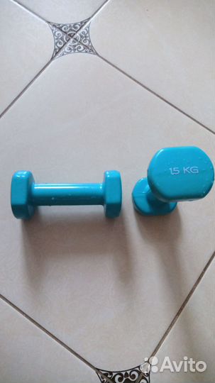 Гантели новые, купили лежали, 1,5кг