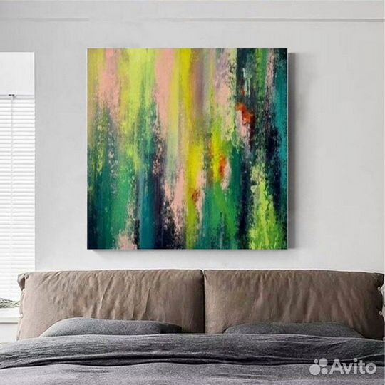 Интерьерная картина абстракция онлайн примерка