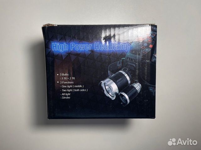 Налобный фонарик + аккумулятор + зарядка объявление продам