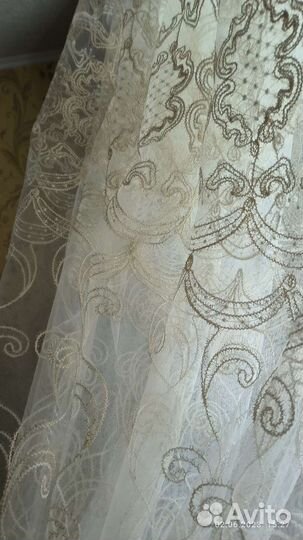 Тюль сетка на ленте новый