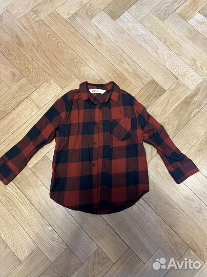 Комплект h&m рубашка и футболка 104 р