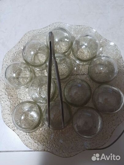 Банки стеклянные медицинские СССР 10 шт