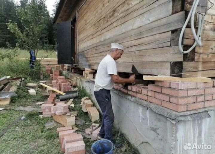 Ремонт фундамента и подъем дома