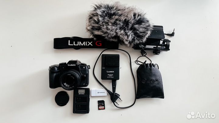 Камера Panasonic g80, olimpus 25mm f/1.7, карта