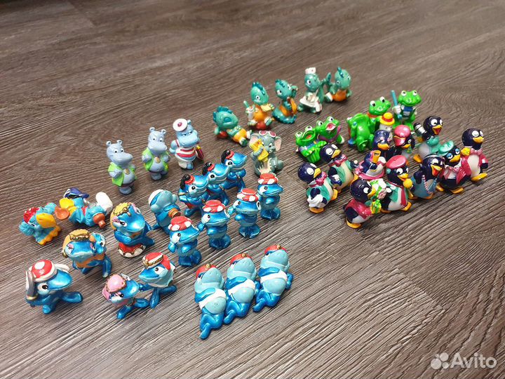 Киндер сюрприз акулы, пингвины, дракончики, разные