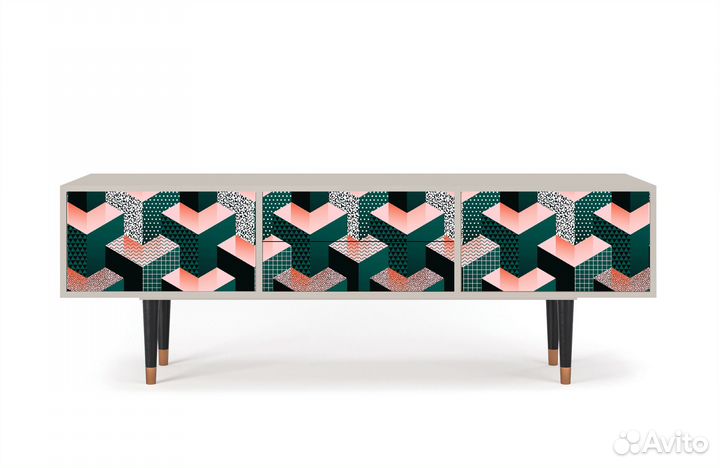 Тв-тумба T4 - Сатин - Geometric Madness