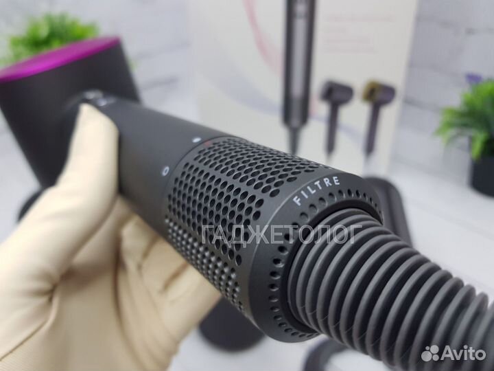 Фен Super Hair Dryer (Dyson Super Sonic) 5 насадок