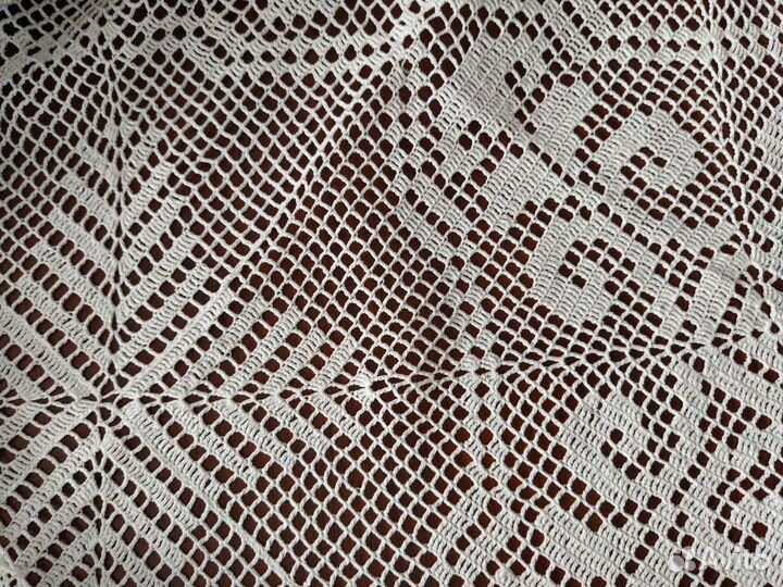 Скатерть 110х160 связана крючком