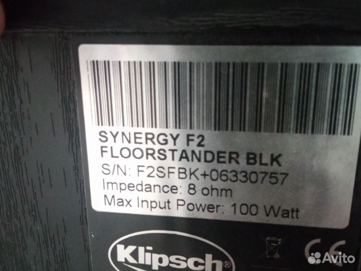 Акустика klipsch F2