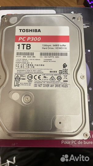 Жесткий диск 1 тб toshiba PC300