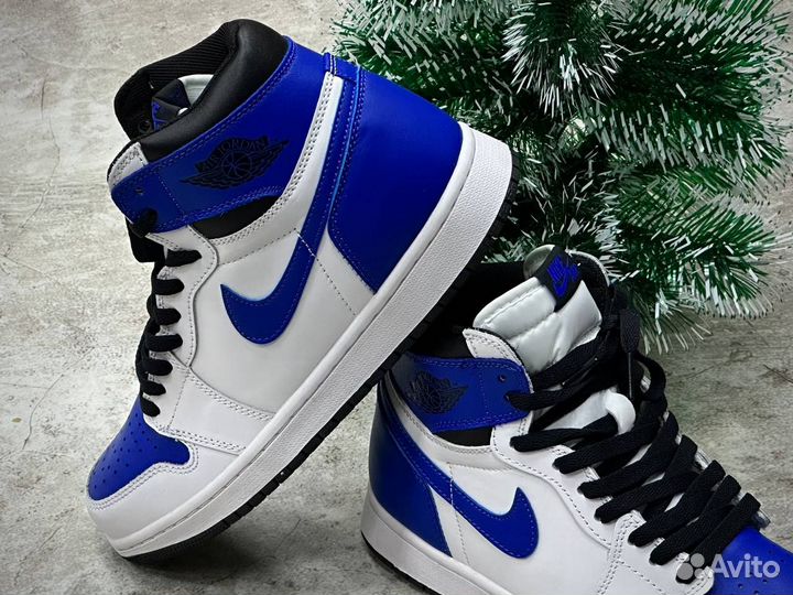 Nike Air Jordan 1 White Blue Размер 41,43,44