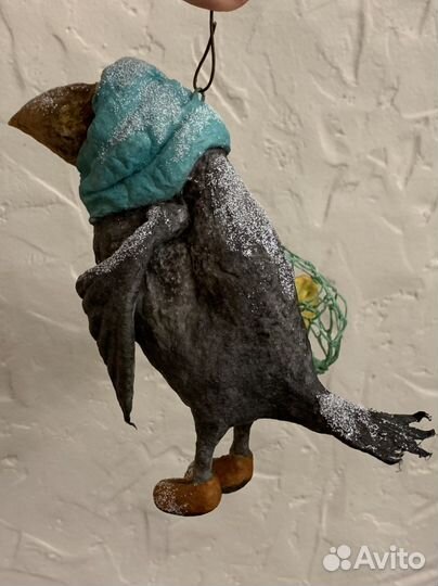 Ватная елочная игрушка