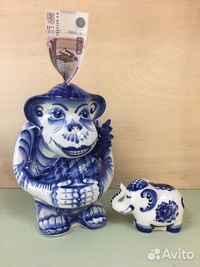 Гжель Копилка большая