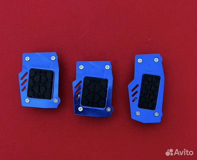 Накладки на педали универсальные синие