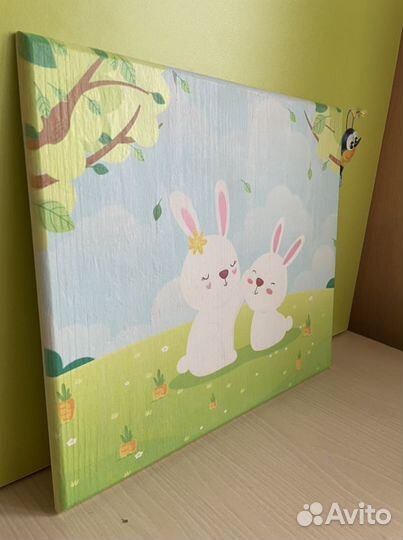 Картина детская на дереве