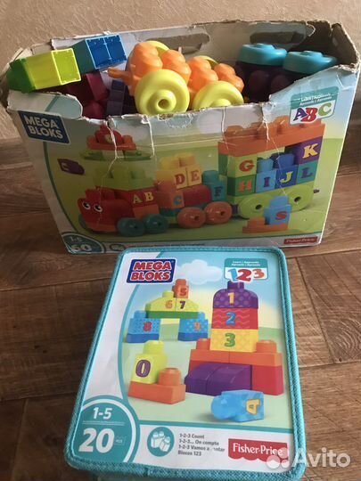 Конструктор mega bloks: паровозик, башня