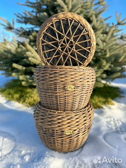 Кашпо из ротанга 12 литров