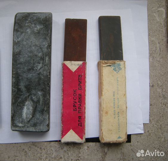 Абразивные бруски микрокорунд дляправки бритв СССР