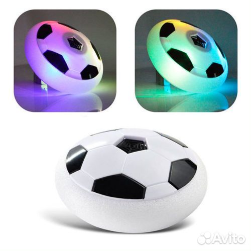 Мяч Hoverball аэрофутбол на батарейках светящийся