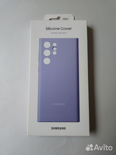 Чехол Silicone Cover на Samsung S22 Ultra оригинал