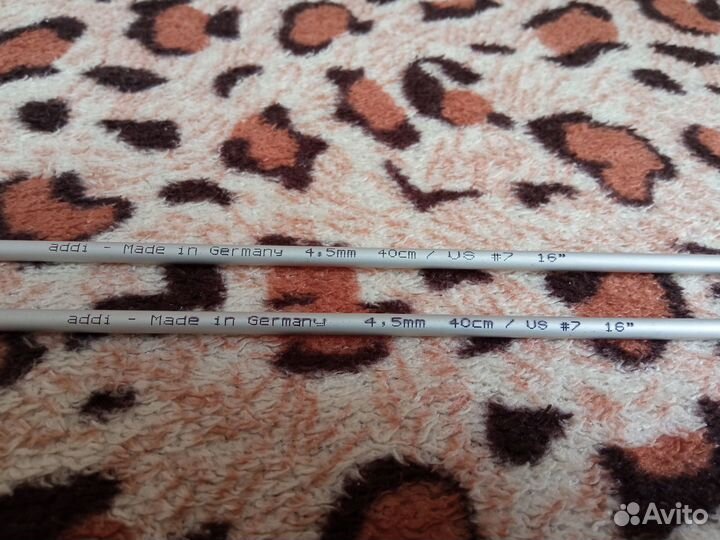 Спицы для вязания addi прямые, счетчик, маркеры