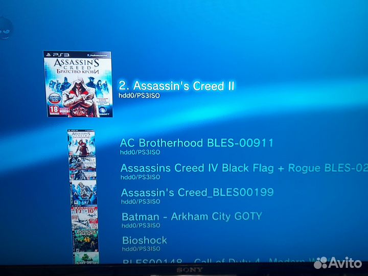 Sony PlayStation 3 slim 640gb прошитая 60игр