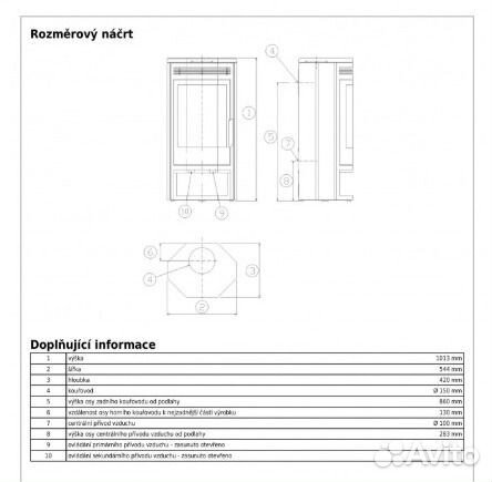 Печь камин ABX Baltik 6
