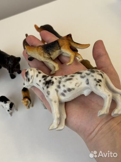 Фигурки собак разных пород пакетом