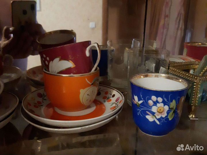 Антикварные чашки кузнецов