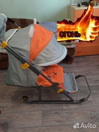 Детские санки коляска бу