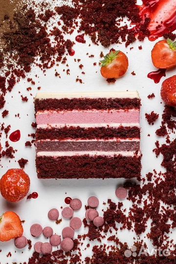 Торт красный бархат Диаметр 30