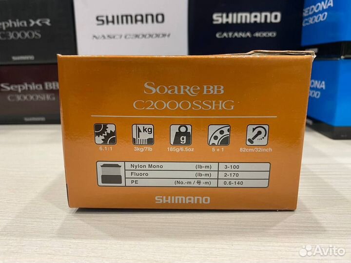 Катушка Shimano Soare BB C2000sshg 22
