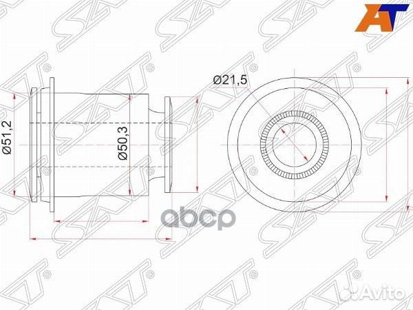 Сайлентблок FR переднего нижнего рычага toyota