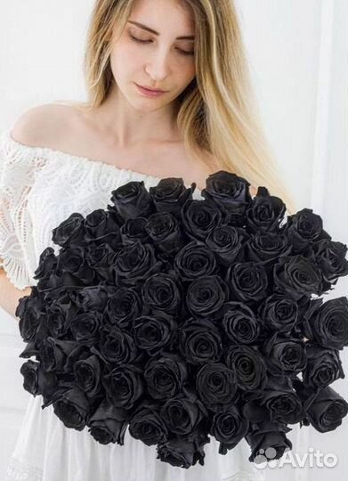 Чёрные розы Букеты доставка