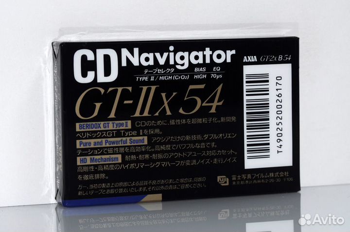 Аудиокассеты axia GT-IIx 54 japan market (4858-0)