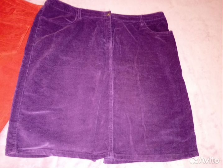 Вельветовые юбки 2шт 56р