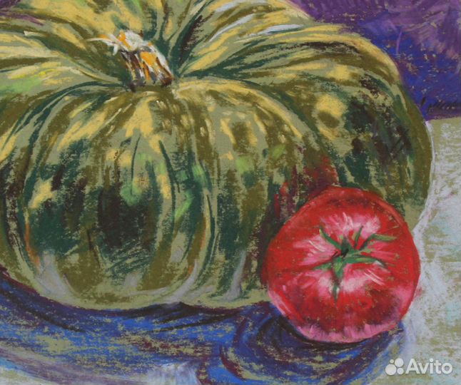 Картина сухой пастелью