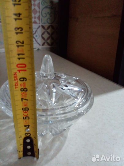 Сахарница,конфетница хрусталь 70х