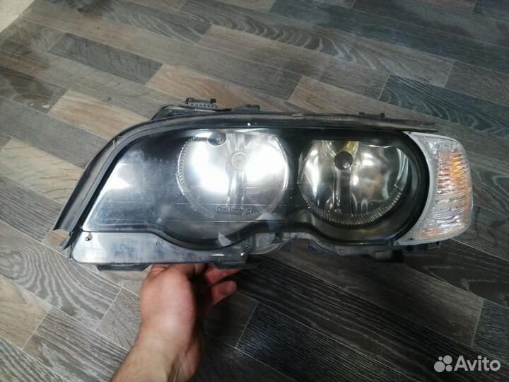 Фара левая BMW 3er E46 Coupe Дорестайлинг галоген